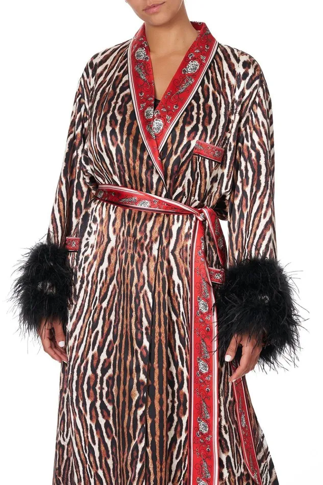 Women Kimonos Camilla Long Robe W Flared Sleeve Pirate Punk