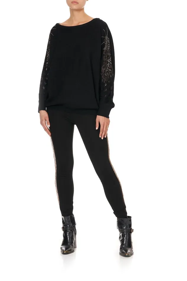 Women Knitwear Camilla Off Shoulder Dolman Knit Jumper Abingdon Palace