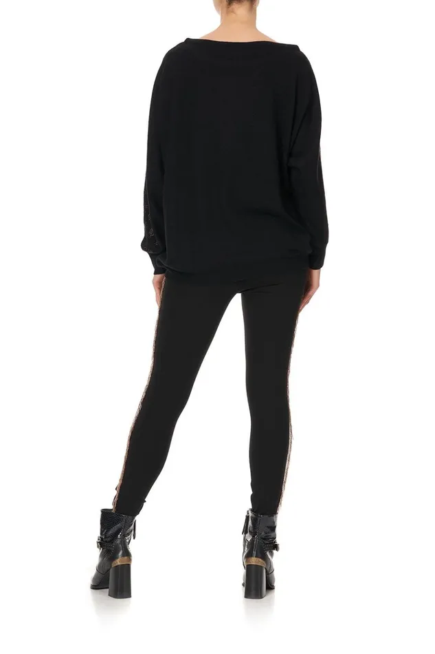 Women Knitwear Camilla Off Shoulder Dolman Knit Jumper Abingdon Palace