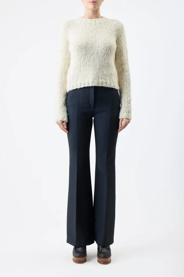 Women Knitwear Gabriela Hearst Dalton Knit Sweater In Ivory Welfat Cashmere