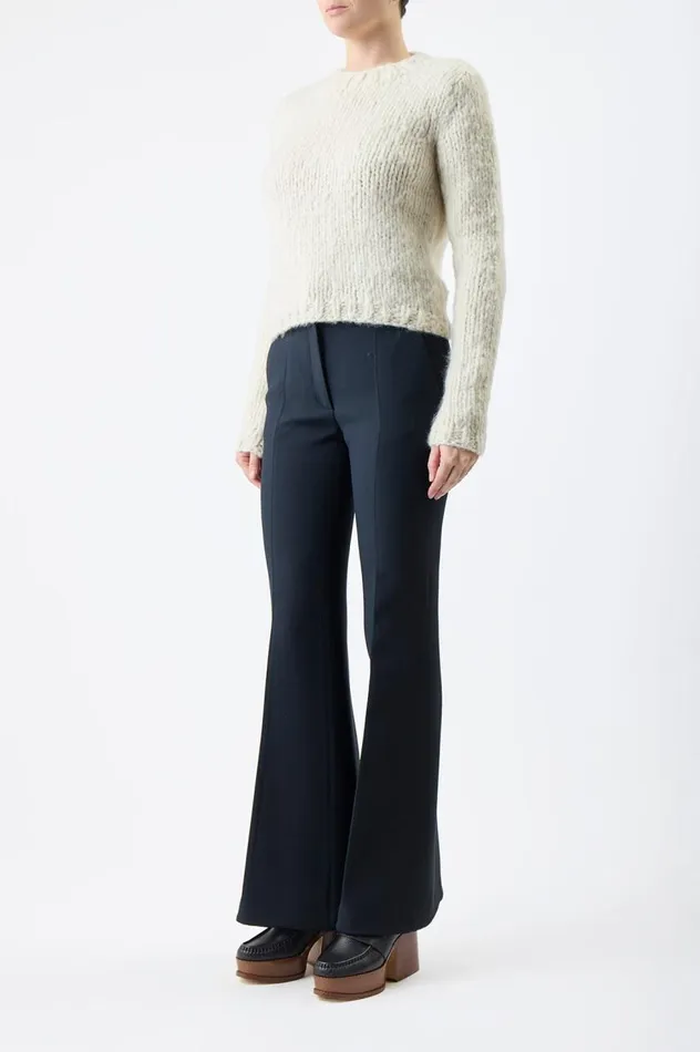 Women Knitwear Gabriela Hearst Dalton Knit Sweater In Ivory Welfat Cashmere