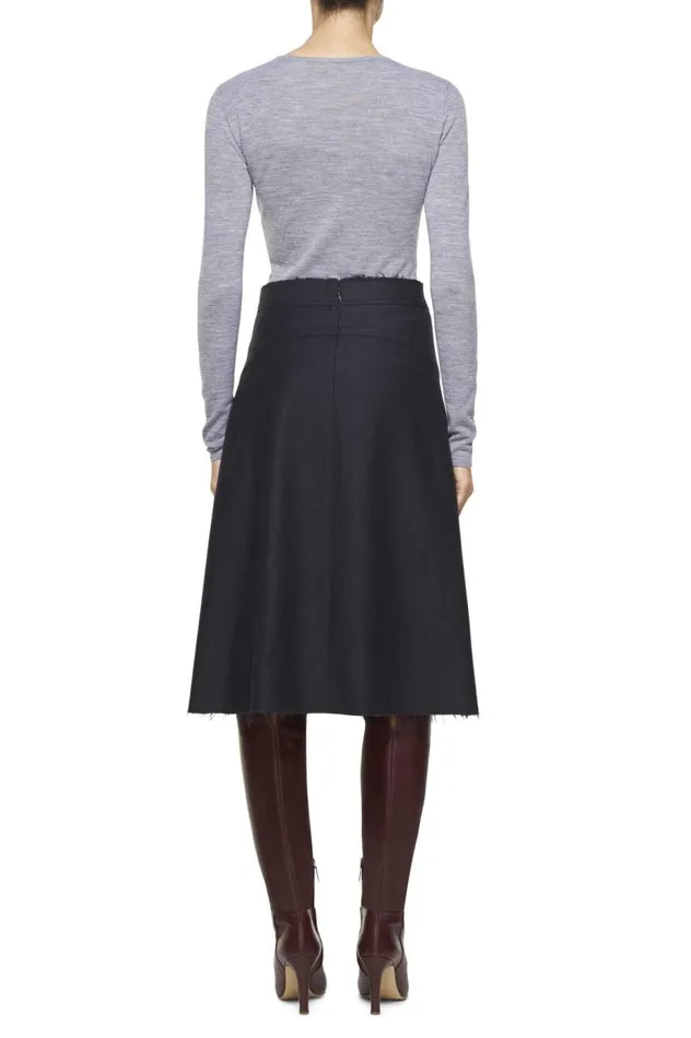 Women Knitwear Gabriela Hearst RamOvaries Knit Sweater In Grey Merino Wool