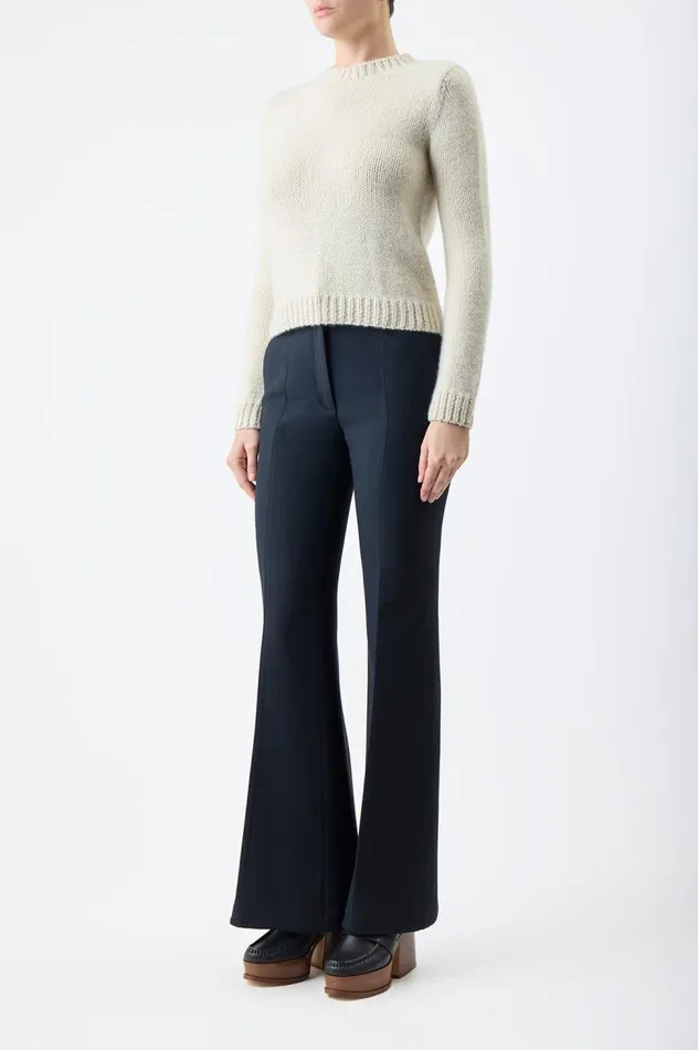 Women Knitwear Gabriela Hearst Rhun Knit Sweater In Ivory Cashmere