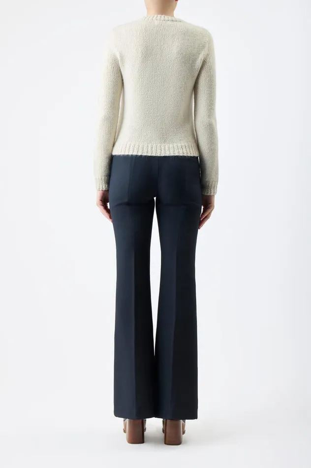 Women Knitwear Gabriela Hearst Rhun Knit Sweater In Ivory Cashmere