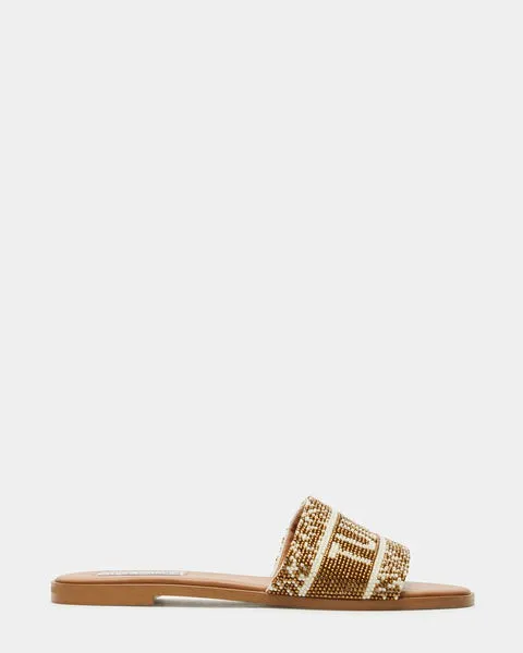 Women KNOX BROWN BEADS Brown Multi Steve Madden Sandals