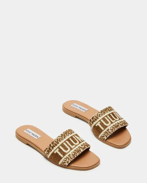 Women KNOX BROWN BEADS Brown Multi Steve Madden Sandals Women KNOX BROWN BEADS Brown Multi Steve Madden Sandals