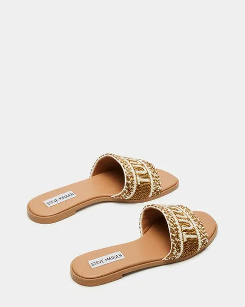 Women KNOX BROWN BEADS Brown Multi Steve Madden Sandals Women KNOX BROWN BEADS Brown Multi Steve Madden Sandals