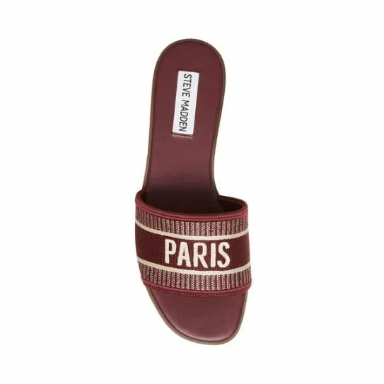 Women KNOX BURGUNDY MULTI Burgundy Multi Steve Madden Sandals Women KNOX BURGUNDY MULTI Burgundy Multi Steve Madden Sandals