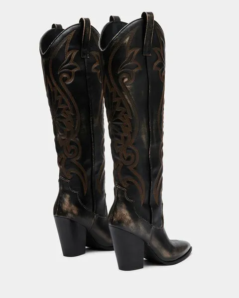 Women LASSO BROWN DISTRESSED Brn Distressed Steve Madden Boots and Booties Women LASSO BROWN DISTRESSED Brn Distressed Steve Madden Boots and Booties