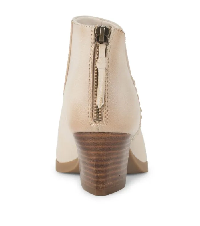Women Lauryn Block Heel Ankle Bootie Milkyway Baretraps Booties