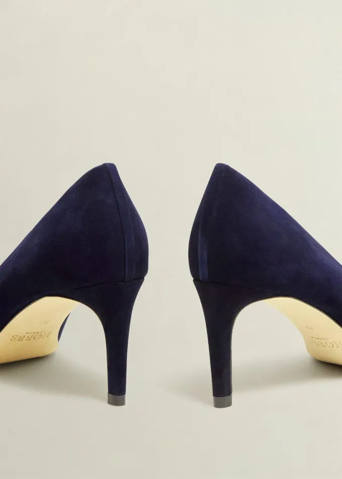 Women Leila Suede Court Shoes Midnight Hobbs Court Shoes