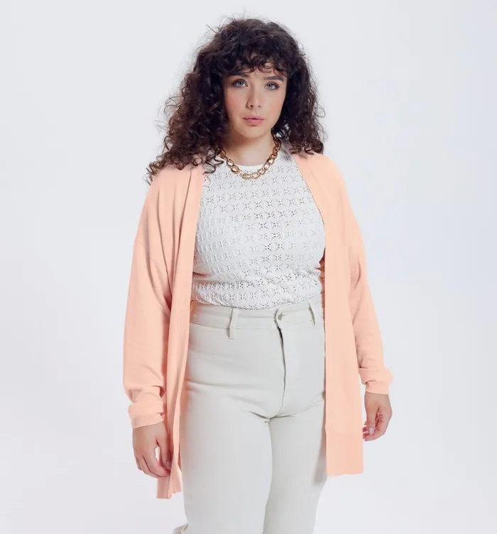 Women Lightweight Knit Cardigan 8211 Sand Promod Jumpers And Cardigans