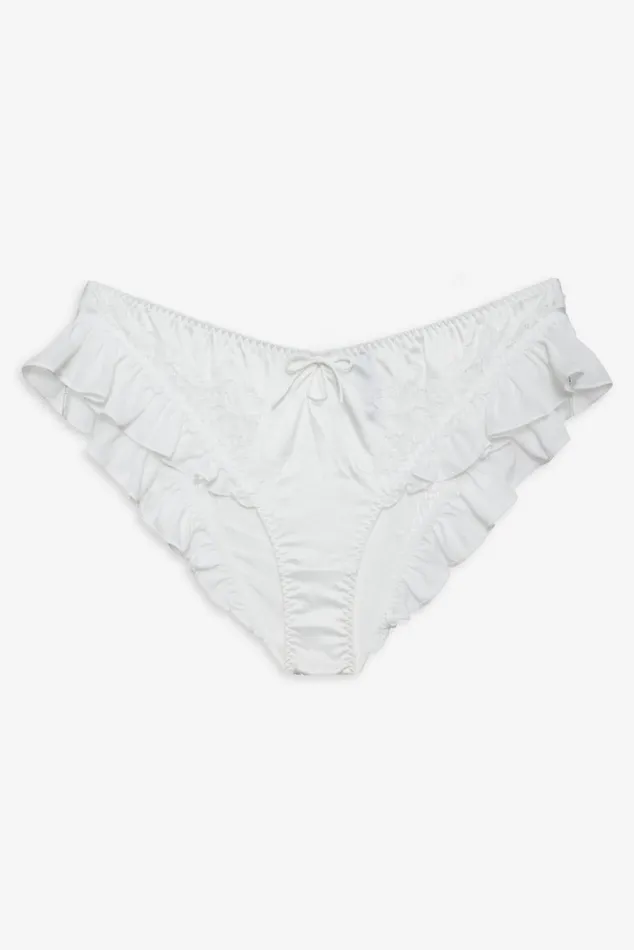 Women Lingerie For Love and Lemons Butterfly Lace Ruffle Cheeky Panty White Women Lingerie For Love and Lemons Butterfly Lace Ruffle Cheeky Panty White