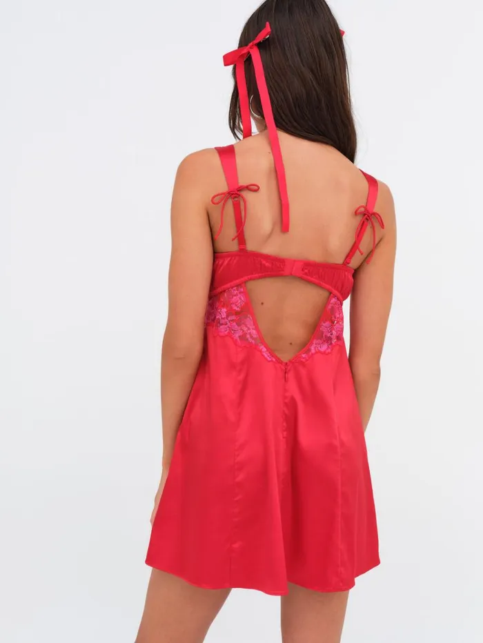 Women Lingerie For Love and Lemons Cordelia Slip Dress Red Women Lingerie For Love and Lemons Cordelia Slip Dress Red