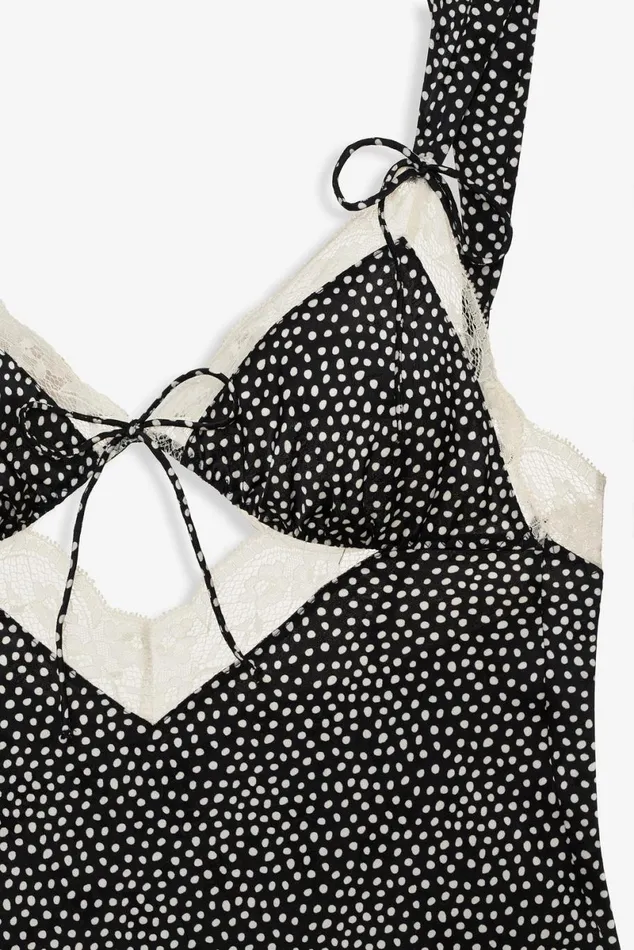 Women Lingerie For Love and Lemons Evangeline Midi Slip Dress Black Women Lingerie For Love and Lemons Evangeline Midi Slip Dress Black