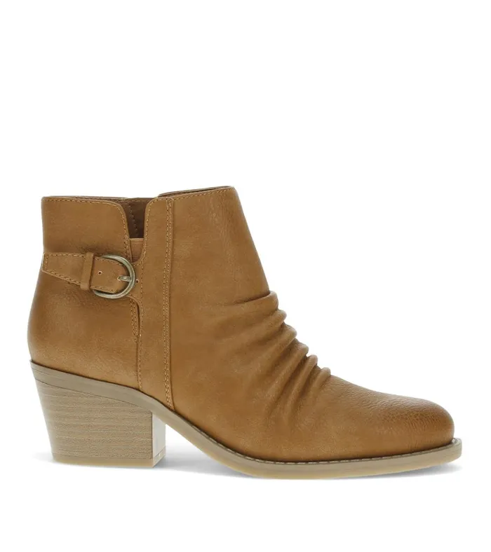 Women Linnea Block Heel Bootie Light Rust Baretraps Booties