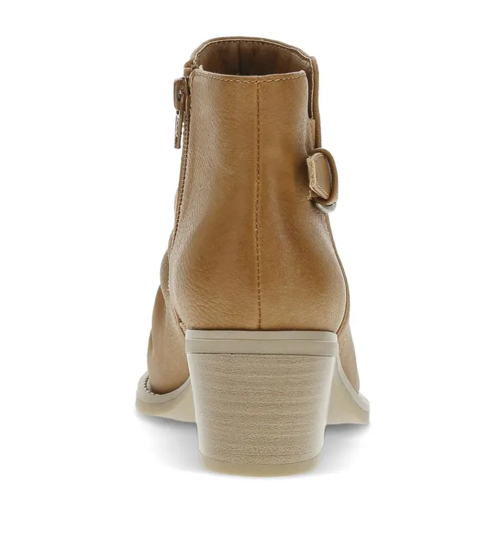 Women Linnea Block Heel Bootie Light Rust Baretraps Booties