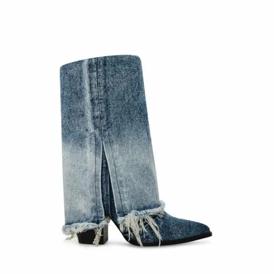 Women LIVVY DENIM FABRIC Denim Fabric Steve Madden Boots and Booties