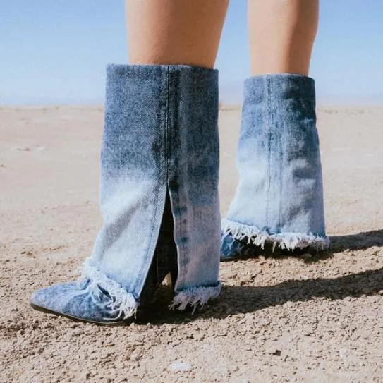 Women LIVVY DENIM FABRIC Denim Fabric Steve Madden Boots and Booties Women LIVVY DENIM FABRIC Denim Fabric Steve Madden Boots and Booties