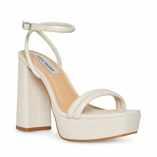 Women LOFTY BONE LEATHER Bone Leather Steve Madden Heels Women LOFTY BONE LEATHER Bone Leather Steve Madden Heels