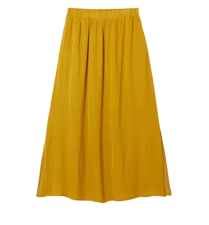 Women Long Sheen Skirt 8211 Ochre Promod Skirts Women Long Sheen Skirt 8211 Ochre Promod Skirts