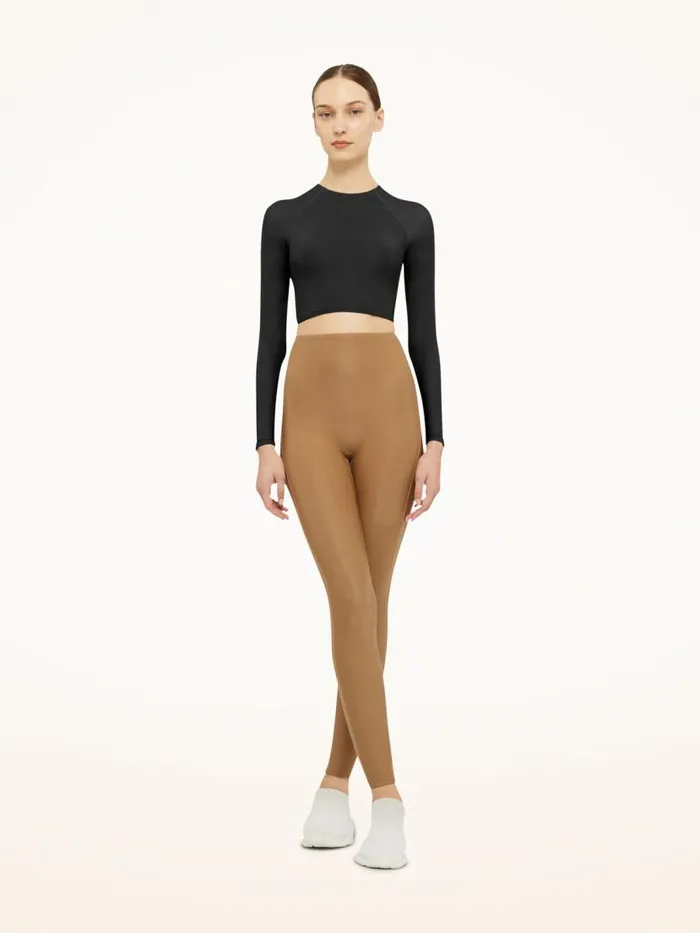 Women Longsleeved Tops Wolford Active Flow Top Long Sleeves Black