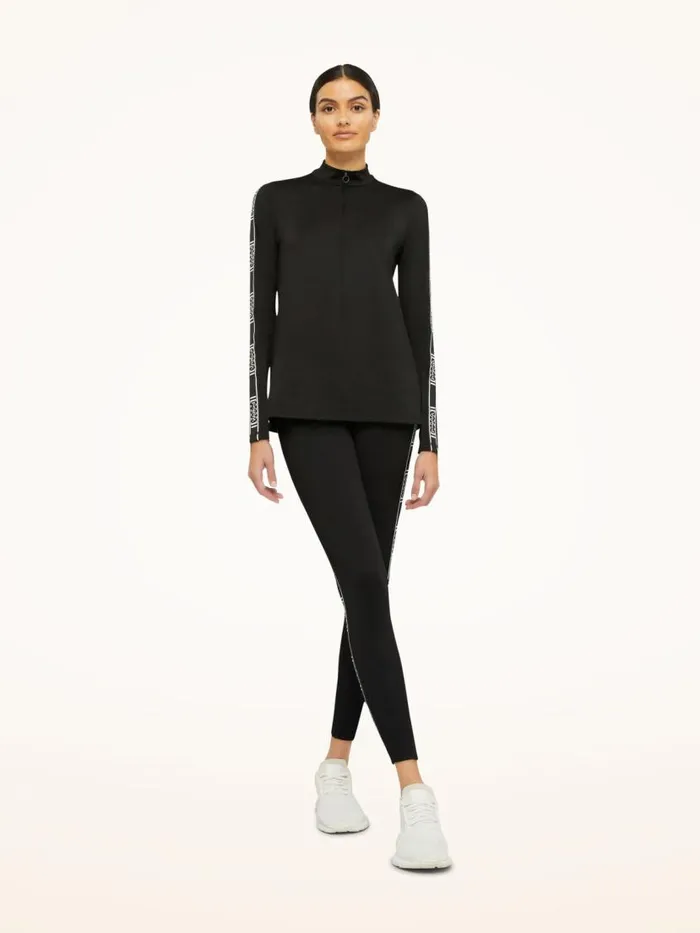 Women Longsleeved Tops Wolford Thermal Top Long Sleeves Black