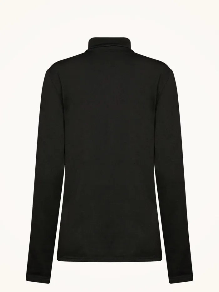 Women Longsleeved Tops Wolford Thermal Top Long Sleeves Black