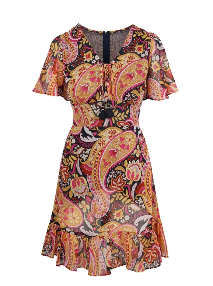 Women Lottie Dress In Paisley World Jessica Simpson Dresses