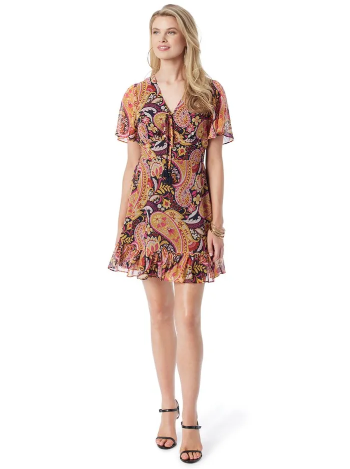 Women Lottie Dress In Paisley World Jessica Simpson Dresses