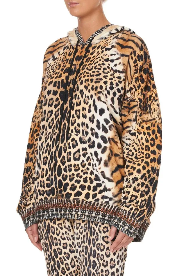Women Loungewear Camilla Oversized Boyfriend Hoodie Jaguar