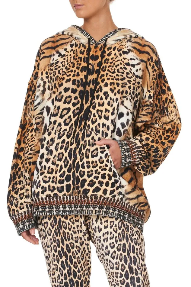 Women Loungewear Camilla Oversized Boyfriend Hoodie Jaguar