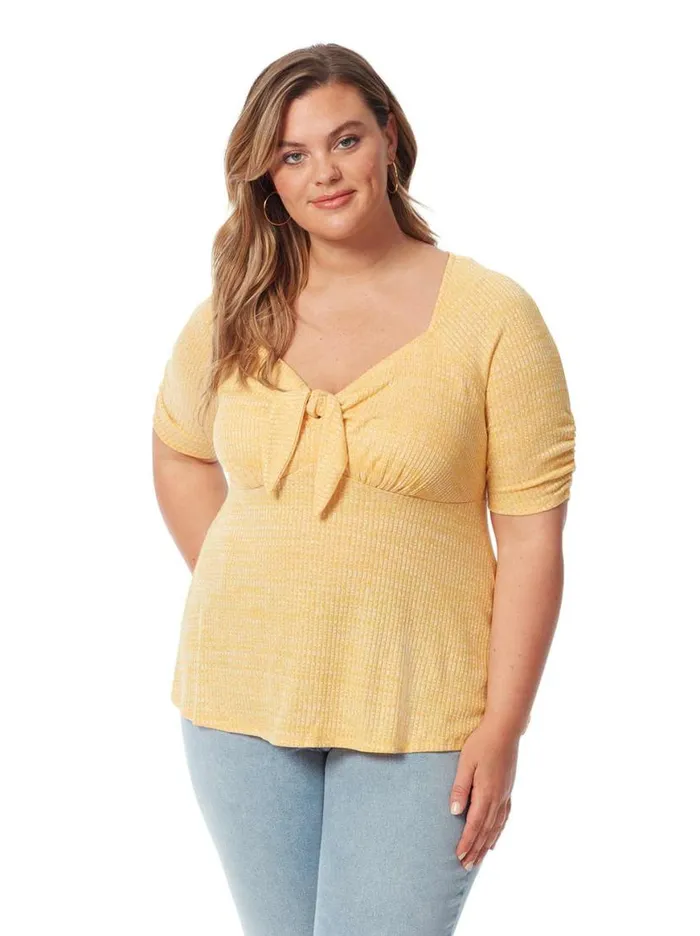 Women Lyndsey Top In Golden Rod Jessica Simpson Tops and Tees