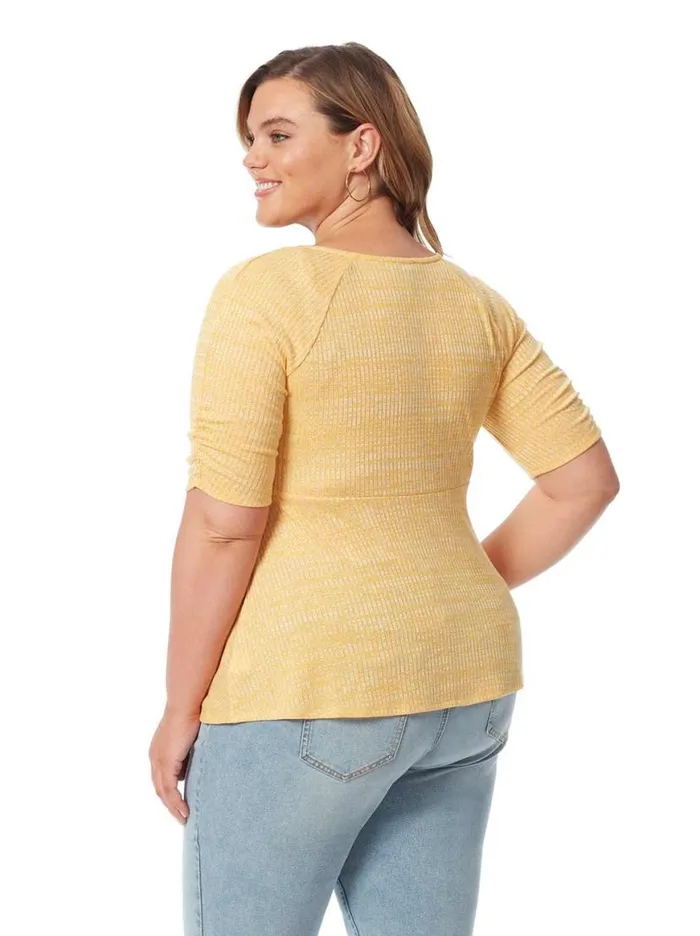 Women Lyndsey Top In Golden Rod Jessica Simpson Tops and Tees