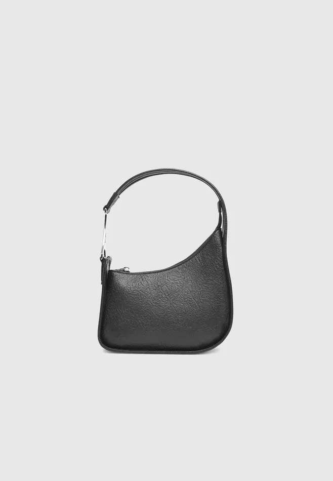 Women Manire De Voir L039eiffel Textured Handbag Black