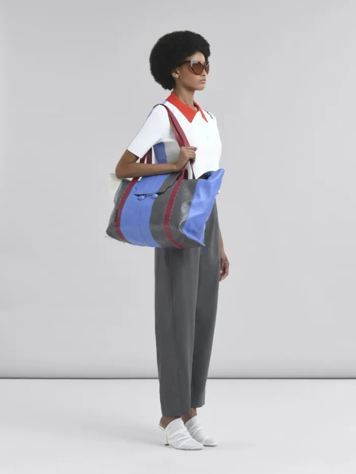 Women Marni Pants Straight Gray Wool Trousers With Marni Symbol