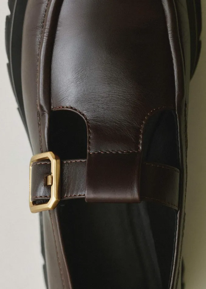 Women Mary Jane Loafer Chocolate MEEM