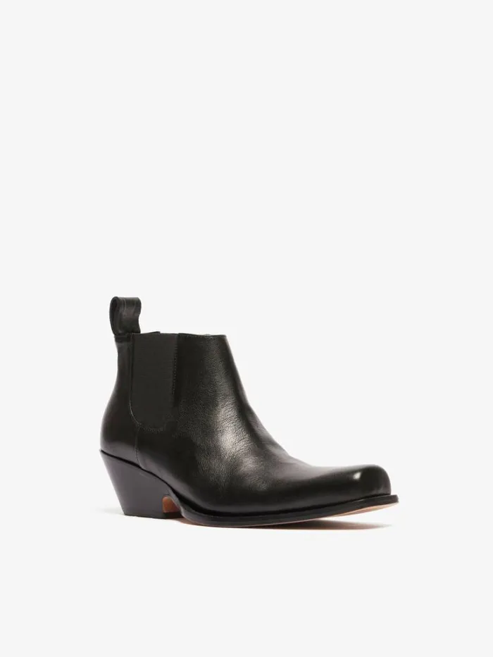 Women Max Mara Ankle Boots And Boots Chelsea Cowboy Boots Black