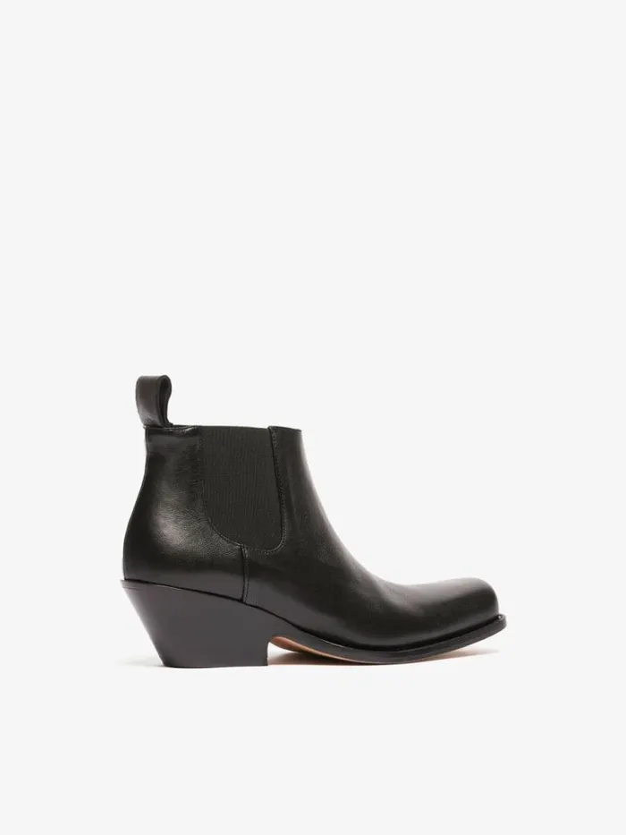 Women Max Mara Ankle Boots And Boots Chelsea Cowboy Boots Black