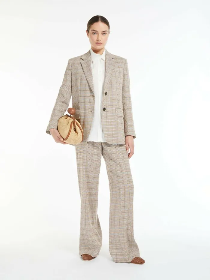 Women Max Mara Blouses Linen Shirt White