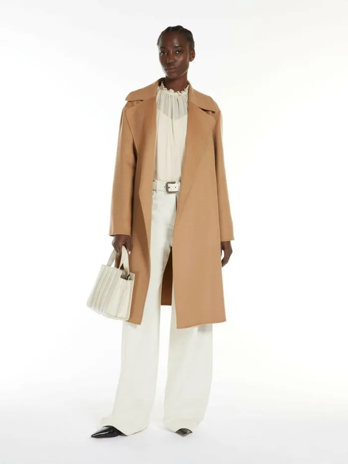 Women Max Mara Blouses Silk Georgette Blouse Sand