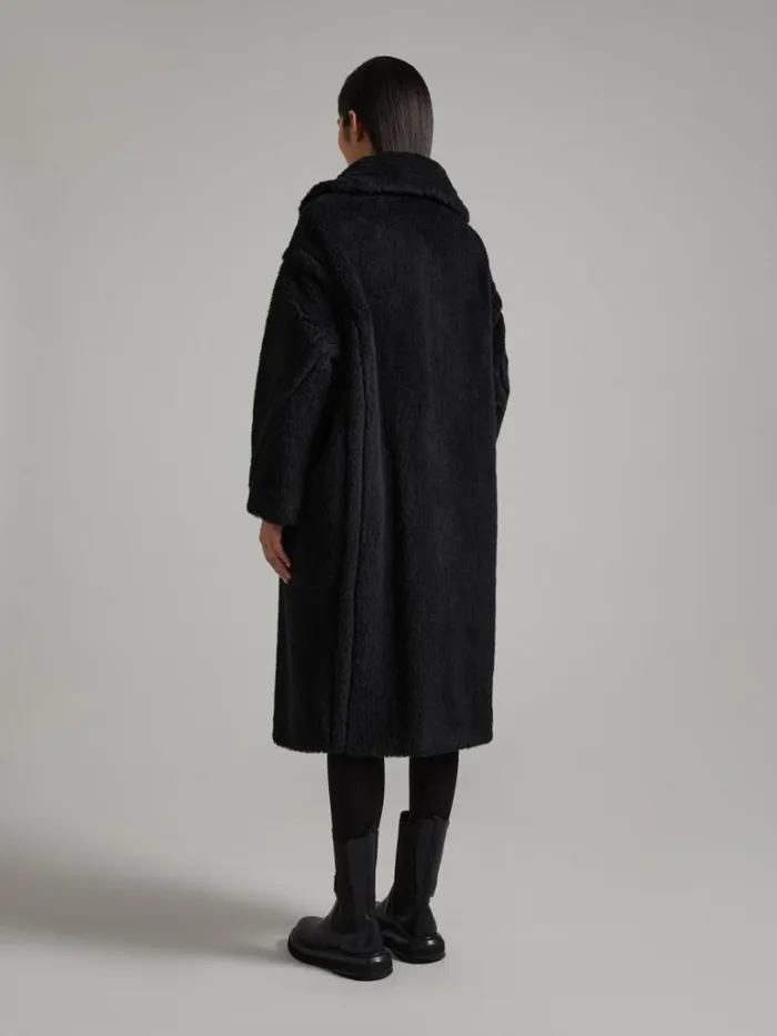 Women Max Mara Coats Teddy Bear Icon Coat Black