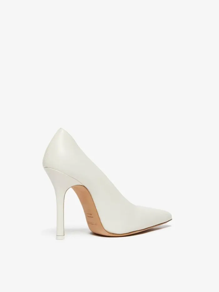 Women Max Mara Dcollet Pointedtoe Court Shoes Milk