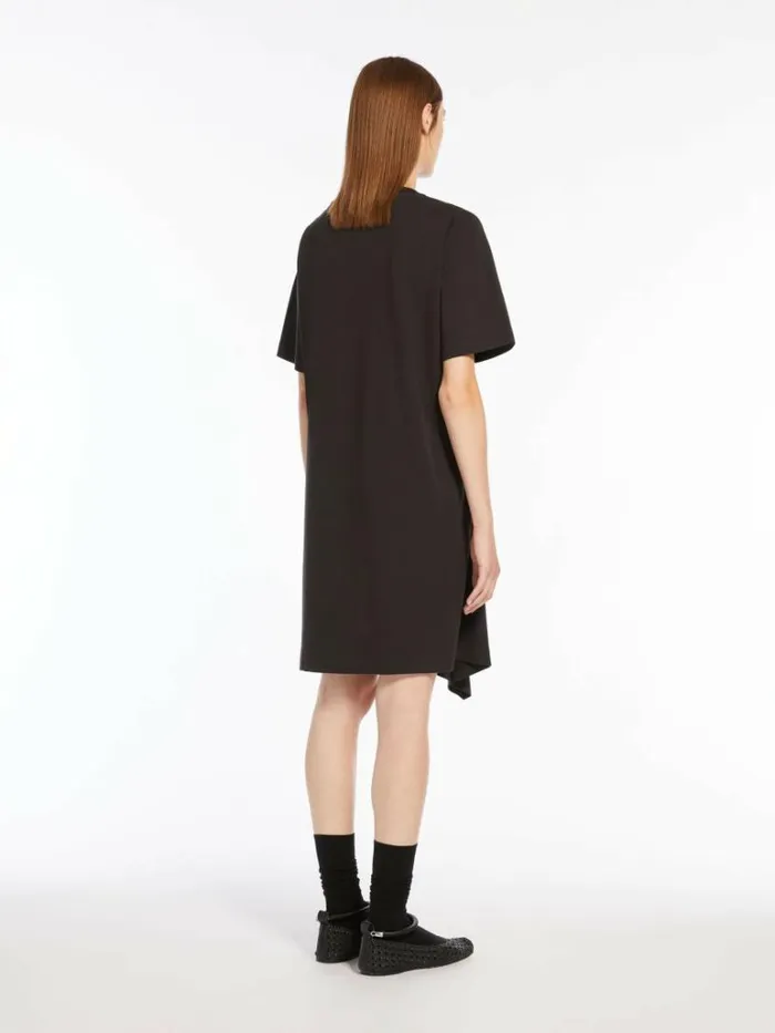 Women Max Mara Dresses Cotton Jersey Dress Black