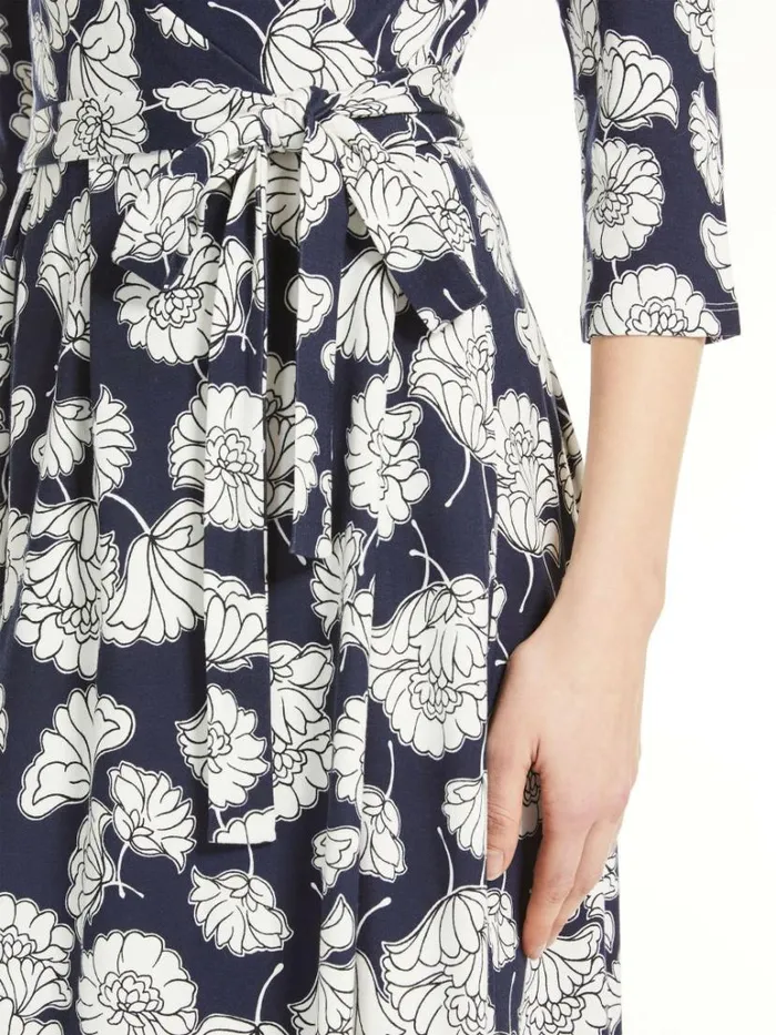 Women Max Mara Dresses Fluid Jersey Dress Navy
