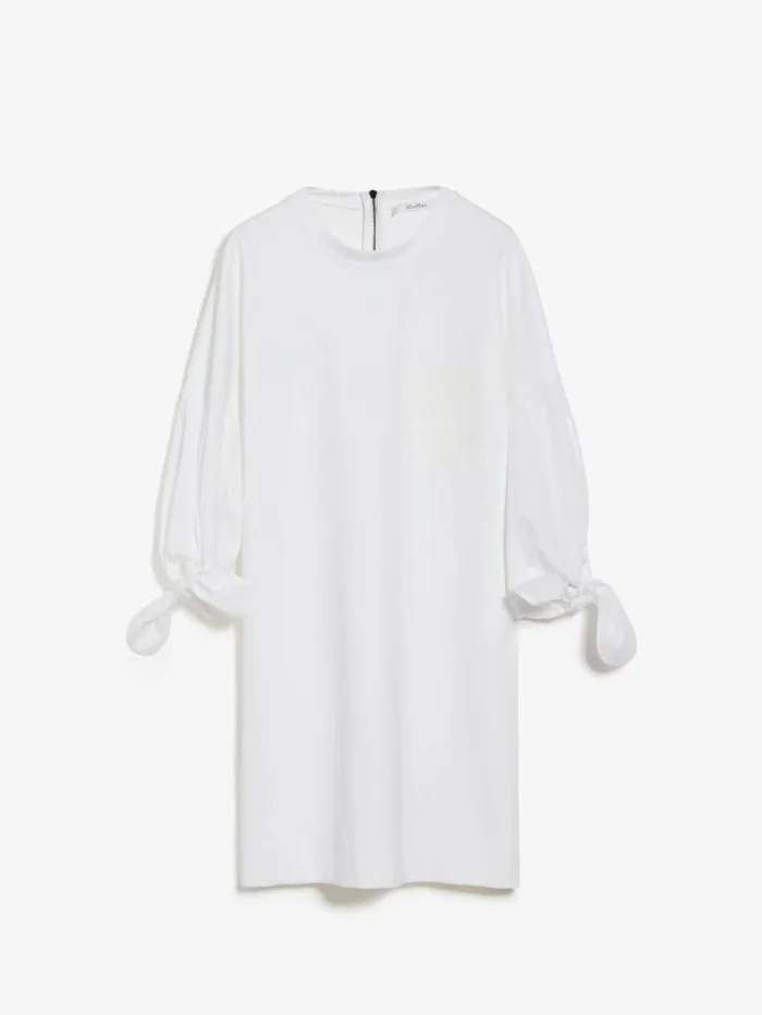 Women Max Mara Dresses Poplin Tshirt Dress White