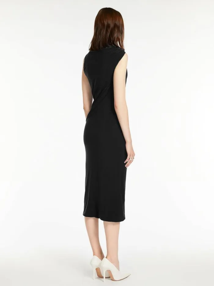 Women Max Mara Dresses Slimfit Jersey Dress Black
