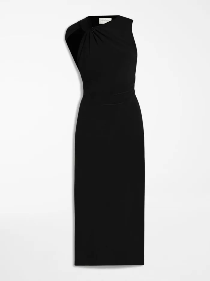 Women Max Mara Dresses Slimfit Jersey Dress Black