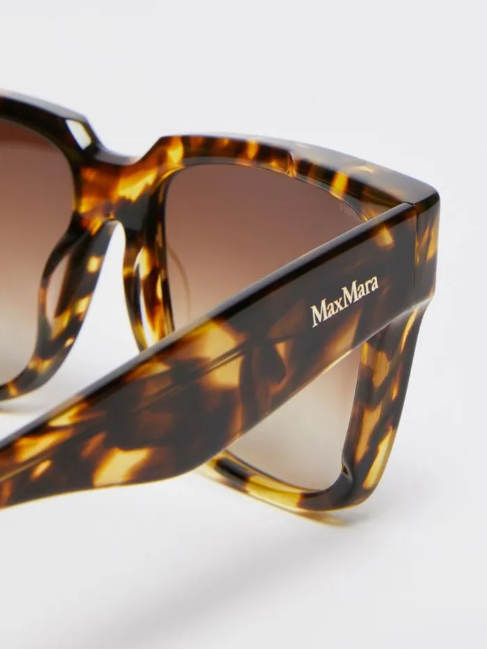 Women Max Mara Eyewear Acetate Glasses Tawny Sand