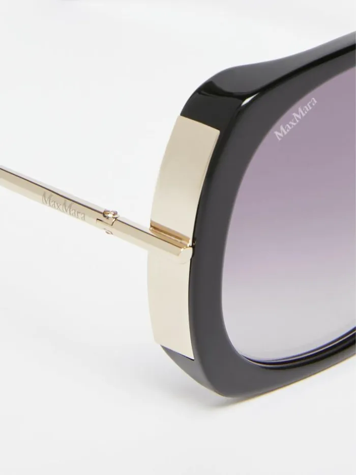 Women Max Mara Eyewear Oversized Glasses Black